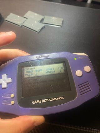 Consola Game Boy Advance Morada + 5 Juegos
