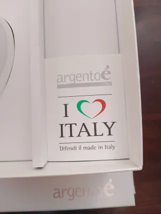 Diffusore Argentoe con rosa in porcellana