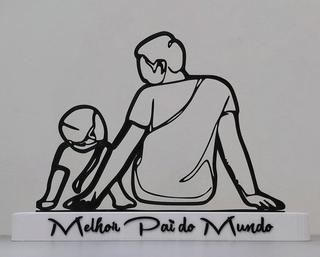 Decoração Dia do Pai - Pai e Filho