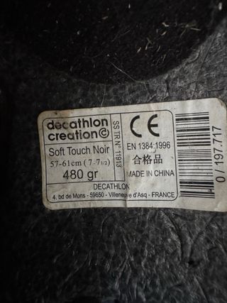 Casco equitación Decathlon negro