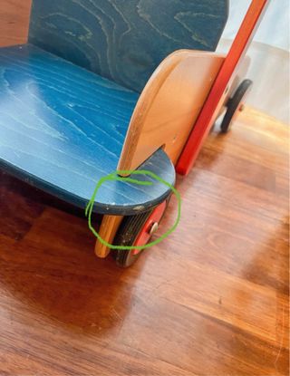 Andador HABA Walker Wagon Madeira Azul