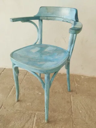 Sedia Thonet personalizzata stile nautico
