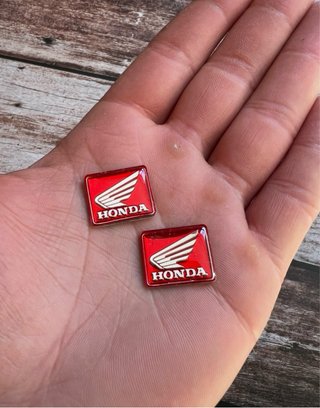 EMBLEMAS METALICOS HONDA MANILLAR MOTO LOGO