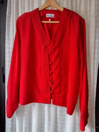 Blusa Roja Vintage Michel Bustos