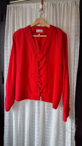 Blusa Roja Vintage Michel Bustos