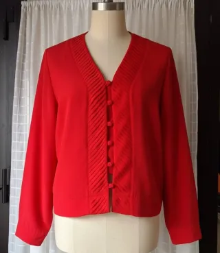 Blusa Roja Vintage Michel Bustos