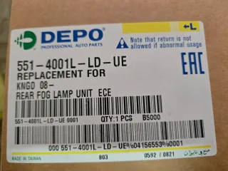 Piloto Antiniebla Trasero Derecho Kangoo 08-18