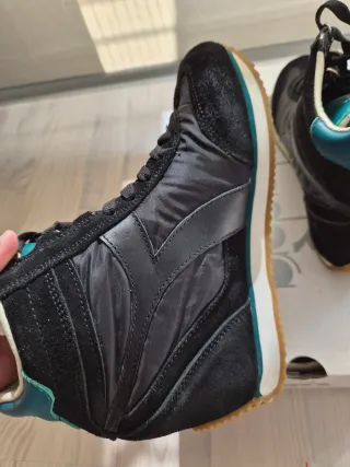 Zapatillas Diadora cuña interior negras