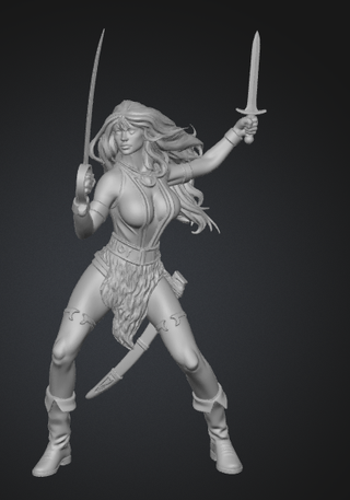 Miniatura Belit inspirada en Conan