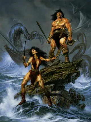 Miniatura Belit inspirada en Conan