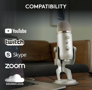 Micrófono USB Blue Yeti Plata