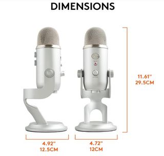 Micrófono USB Blue Yeti Plata