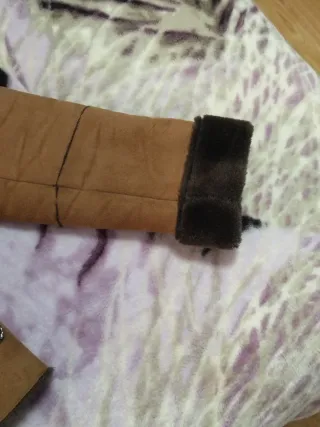 Cazadora marrón con pelo