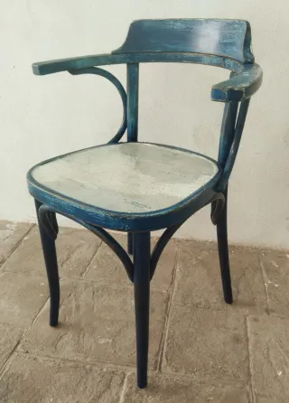 Sedia Thonet stile nautico personalizzata