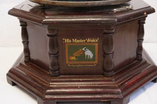 Gramófono His Master's Voice Octogonal Madera