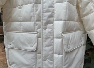 Abrigo Vans blanco acolchado