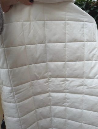 Abrigo Vans blanco acolchado