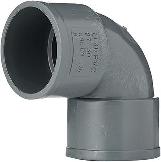 Anzapack 855552X - Codo Pvc Hembra-Hembra 87º 40 Mm.