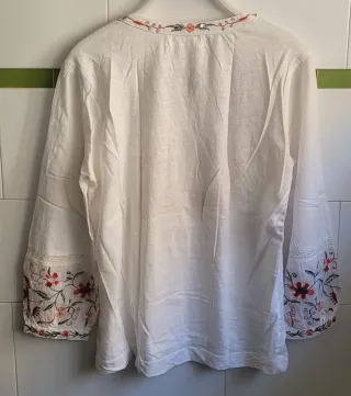 Blusa Sfera Bordada Algodón Talla M