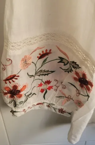 Blusa Sfera Bordada Algodón Talla M