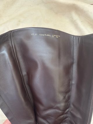 Botas Balenciaga Vintage Talla 37 Marrón Charol