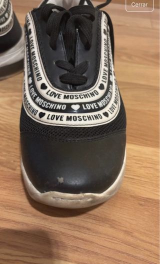 Zapatillas Moschino mujer negras y blancas