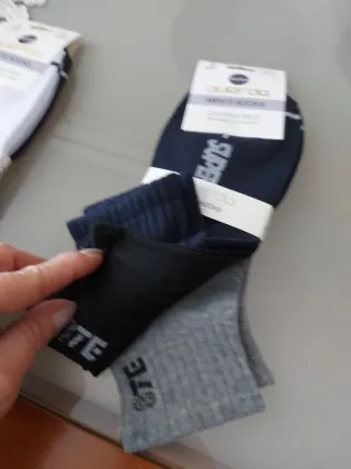 Calzini sportivi Querda uomo blu/bianco