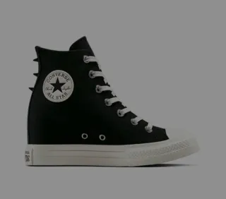 Converse con cuña negras