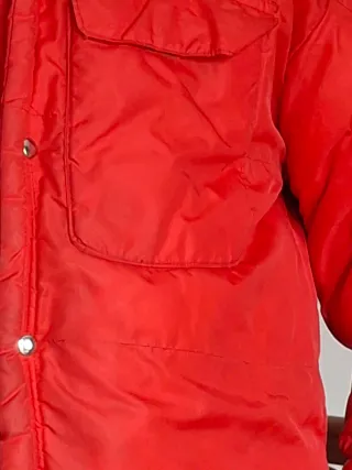 Chaqueta acolchada roja hombre