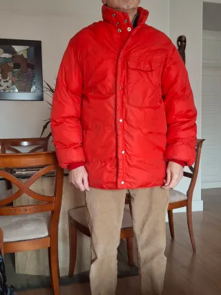 Chaqueta acolchada roja hombre