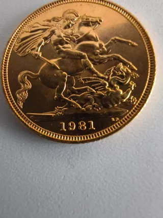 Soberano de Oro 1981 Isabel II