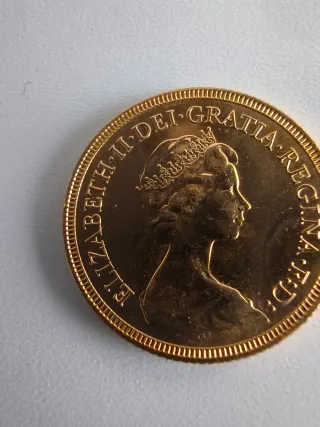 Soberano de Oro 1981 Isabel II