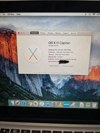 MacBook Pro 13 2009 SSD 256GB 8GB