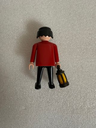 Playmobil Aldeano Medieval con Farol