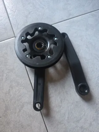 Bielas monoplato para  bicicleta paseo o trekking