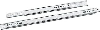 Amig - Set di 2 guide scorrevoli metalliche Mod.26 in acciaio galvanizzato per cassetti di mobili, cassettiere o armadi | Estrazione