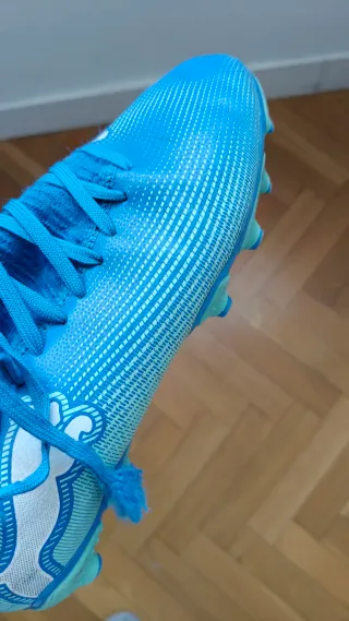 Botas fútbol Puma niño azul talla 35