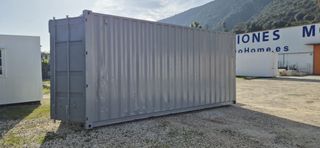 Contenedor marítimo azul