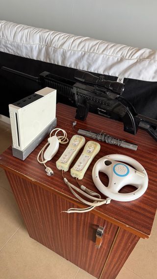 Consola Wii con accesorios