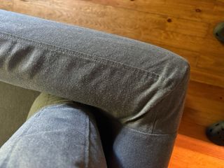 Fodera per divano letto Friheten grigio Ikea. Lato destro.