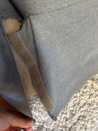 Fodera per divano letto Friheten grigio Ikea. Lato destro.