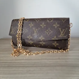 Bolso Cartera Louis Vuitton Piel Cadena Dorada