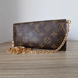 Bolso Cartera Louis Vuitton Piel Cadena Dorada