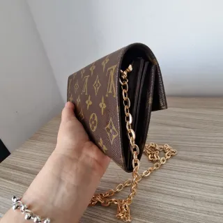 Bolso Cartera Louis Vuitton Piel Cadena Dorada