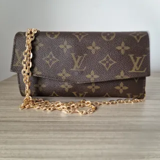 Bolso Cartera Louis Vuitton Piel Cadena Dorada