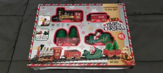 Treno di Natale con 22 pezzi