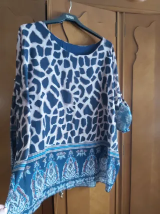 Blusón estampado felino talla única