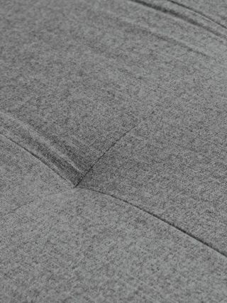 Sofá chaise longue gris de tela