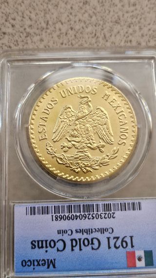 Moneda 50 Pesos México 1921