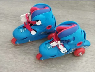 PATINES LÍNEA NIÑ@ OXELO AZUL T 30 32